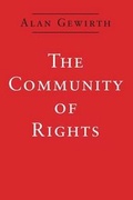 Cover: The Community of Rights - University of Chicago Press