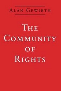 Enlarge image Cover: The Community of Rights - University of Chicago Press