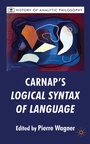 Cover: Carnap's Logical Syntax of Language - Palgrave Macmillan
