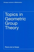 Cover: Topics in Geometric Group Theory - University of Chicago Press