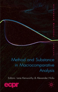Enlarge image Cover: Method and Substance in Macrocomparative Analysis - Palgrave Macmillan
