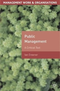 Enlarge image Cover: Public Management - Palgrave Macmillan