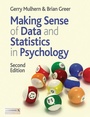 Cover: Making Sense of Data and Statistics in Psychology - Red Globe Press