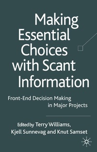 Enlarge image Cover: Making Essential Choices with Scant Information - Palgrave Macmillan