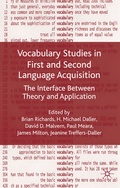 Cover: Vocabulary Studies in First and Second Language Acquisition - Palgrave Macmillan