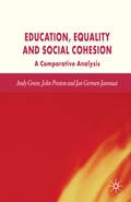 Cover: Education, Equality and Social Cohesion - Palgrave Macmillan