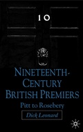 Cover: Nineteenth Century Premiers - Palgrave Macmillan