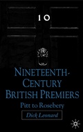 Cover: Nineteenth Century Premiers - Palgrave Macmillan