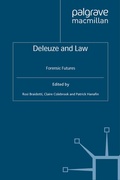 Cover: Deleuze and Law - Palgrave Macmillan