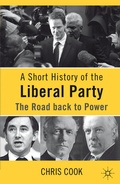 Cover: A Short History of the Liberal Party - Palgrave Macmillan
