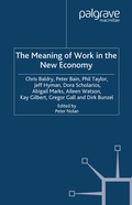 Cover: The Meaning of Work in the New Economy - Palgrave Macmillan