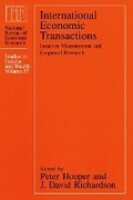 Cover: International Economic Transactions - University of Chicago Press