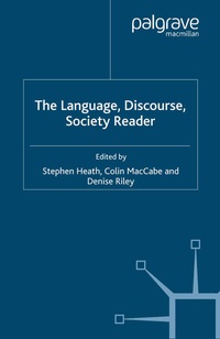 Enlarge image Cover: The Language, Discourse, Society Reader - Palgrave Macmillan