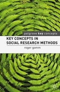 Cover: Key Concepts in Social Research Methods - Red Globe Press