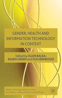 Enlarge image Cover: Gender, Health and Information Technology in Context - Palgrave Macmillan