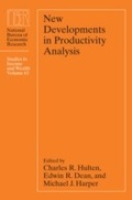 Cover: New Developments in Productivity Analysis - University of Chicago Press