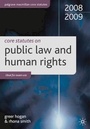 Cover: Core Statutes on Public Law and Human Rights 2008-9 - Palgrave Macmillan