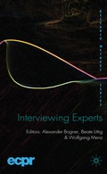 Cover: Interviewing Experts - Palgrave Macmillan