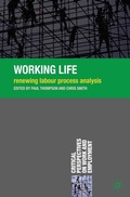 Cover: Working Life - Red Globe Press