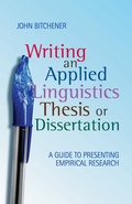 Cover: Writing an Applied Linguistics Thesis or Dissertation - Red Globe Press