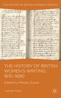 Cover: The History of British Women's Writing, 1610-1690 - Palgrave Macmillan