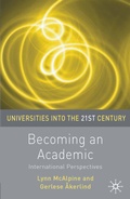 Cover: Becoming an Academic - Red Globe Press