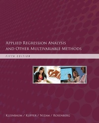 Enlarge image Cover: Applied Regression Analysis and Other Multivariable Methods - Brooks/Cole
