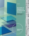 Cover: Essentials of Statistics for the Behavioral Sciences - Wadsworth Publishing Co Inc