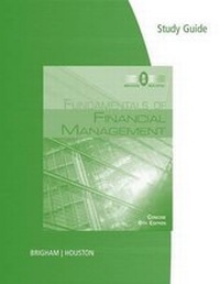 Enlarge image Cover: Study Guide for Brigham/Houston's Fundamentals of Financial Management, Concise Edition, 8th - Cengage Learning Australia
