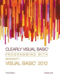 Abbildung von: Clearly Visual Basic: Programming with Microsoft Visual Basic 2012 - Cengage Learning