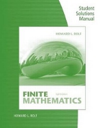 Abbildung von: Student Solutions Manual for Rolf's Finite Mathematics, 8th - Cengage Learning Australia