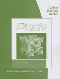 Abbildung von: Finite Math and Applied Calculus - Cengage Learning Australia