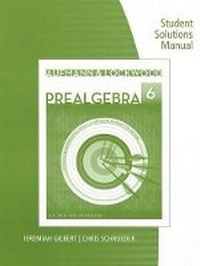 Enlarge image Cover: Student Solutions Manual for Aufmann/Lockwood's Prealgebra: An Applied Approach - Cengage Learning, Inc