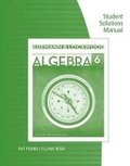 Cover: Student Solutions Manual for Aufmann/Lockwood's Introductory and Intermediate Algebra: An Applied Approach, 6th - Cengage Learning Australia