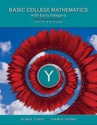 Abbildung von: Student Solutions Manual for Tussy/Koenig's Basic Mathematics for College Students with Early Integers, 5th - Cengage Learning Australia