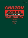 Cover: Chilton Asian Service Manual : 2012 Edition, Volume 2 - Delmar Cengage Learning