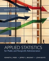 Enlarge image Cover: Applied Statistics for Public and Nonprofit Administration - Wadsworth Publishing Co Inc