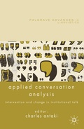 Cover: Applied Conversation Analysis - Palgrave Macmillan