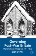 Cover: Governing Post-War Britain - Palgrave Macmillan