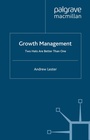 Cover: Growth Management - Palgrave Macmillan