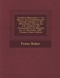 Cover: Kurfurst Maximilian I. Von Bayern ALS Gemaldesammler - Nabu Press