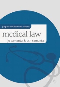Enlarge image Cover: Medical Law - Palgrave Macmillan