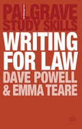 Cover: Writing for Law - Bloomsbury Academic