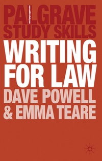Enlarge image Cover: Writing for Law - Bloomsbury Academic