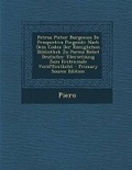 Cover: Petrus Pictor Burgensis de Prospectiva Pingendi - Nabu Press