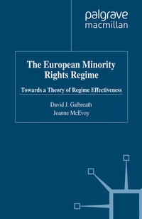 Enlarge image Cover: The European Minority Rights Regime - Palgrave Macmillan
