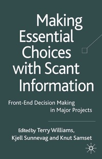 Enlarge image Cover: Making Essential Choices with Scant Information - Palgrave Macmillan