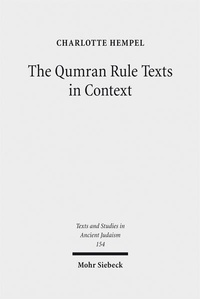 Enlarge image Cover: The Qumran Rule Texts in Context - Mohr Siebeck