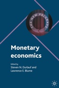 Cover: Monetary Economics - Palgrave Macmillan