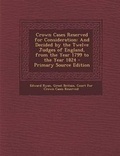 Cover: Crown Cases Reserved for Consideration - Nabu Press